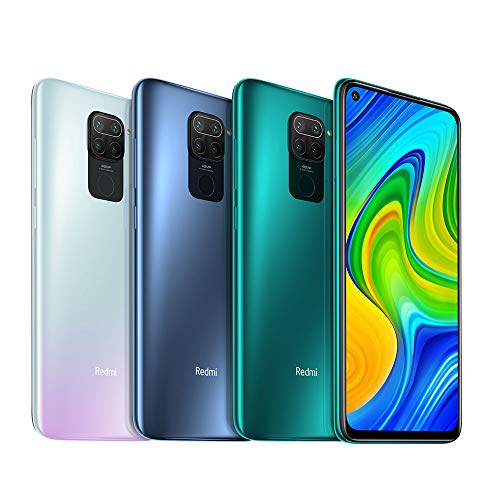 Xiaomi Redmi Note 9 - Smartphone de 6.53” FHD (DotDisplay, 4 GB RAM, 128 GB ROM, cámara Quad de 48 MP, Hotshot 3.5 mm, Headphone Jack, batería de 5020 mAh) Midnight Grey [International Version]