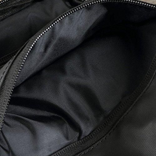 Xieben Impermeable Oxford Gota Pierna Bolsa para Hombres Mujeres Motocicleta Moto Crossbody Cadera Bum Cintura Fanny Pack Viajar al Aire Libre Camping Pesca Senderismo Ciclismo Negro