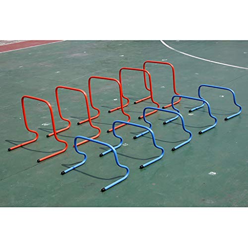 Xin Entrenamiento de Velocidad con Vallas Ejercicio - 50cm, Fútbol Rugby Running Entrenamiento de Velocidad, Vallas de Entrenamiento for fútbol, ​​Deportes del Perro (5pcs) (Color : A)