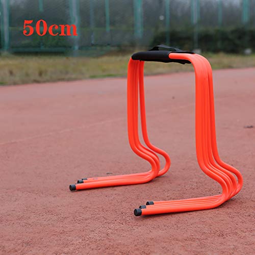 Xin Entrenamiento de Velocidad con Vallas Ejercicio - 50cm, Fútbol Rugby Running Entrenamiento de Velocidad, Vallas de Entrenamiento for fútbol, ​​Deportes del Perro (5pcs) (Color : A)