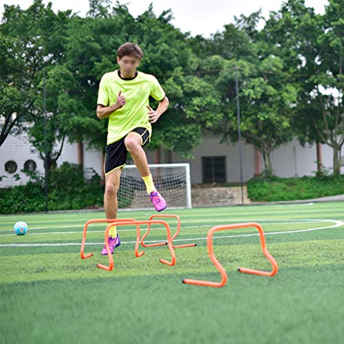 Xin La Velocidad de la Agilidad 23cm Formación Valla, Todo Uso de Vallas Entrenamiento de la Velocidad, Deportes Fútbol Rugby Entrenamiento de Saltos (5pcs) (Color : D)