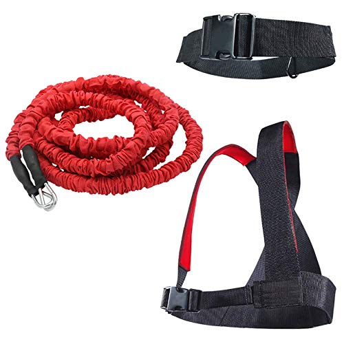 YNXing Cable de Velocidad de Aceleración del Entrenador de Resistencia Dinámica Para Entrenamiento de Resistencia Para Mejorar la Fuerza, la Potencia y la Agilidad Cuerda Elástica de 5 m