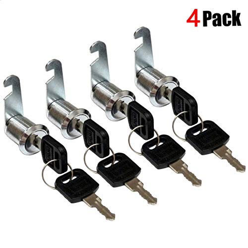 youtu 4pcs Cerradura para buzón o taquilla, Cerrojo de Seguridad para Puerta de Armario, buzón, cajón, taquillas (25mm)