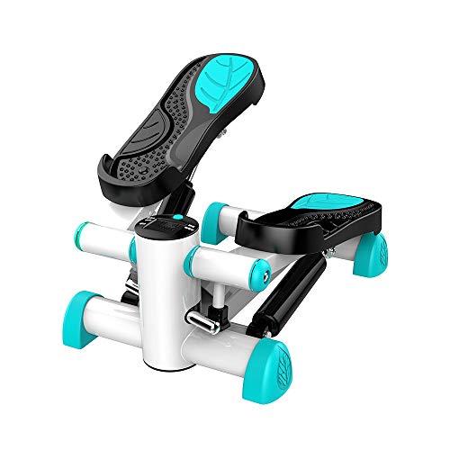 ZXQZ Escaladora Steppers, Balcón pequeño Volumen Doble Barra de Equilibrio hidráulico escaladora elíptica Paso a Paso con Pantalla LCD y cómodo Pedal de la máquina de torsión portátil Twist Stepper