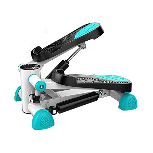 ZXQZ Escaladora Steppers, Balcón pequeño Volumen Doble Barra de Equilibrio hidráulico escaladora elíptica Paso a Paso con Pantalla LCD y cómodo Pedal de la máquina de torsión portátil Twist Stepper