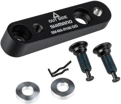 Adaptador de freno de carretera plano a plano Shimano - Negro - 160mm, Negro