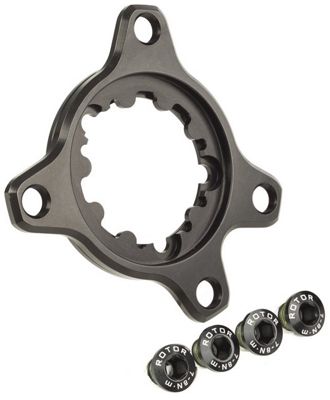 Araña de conversión Rotor QX1 SRAM - Negro - BB30, Negro