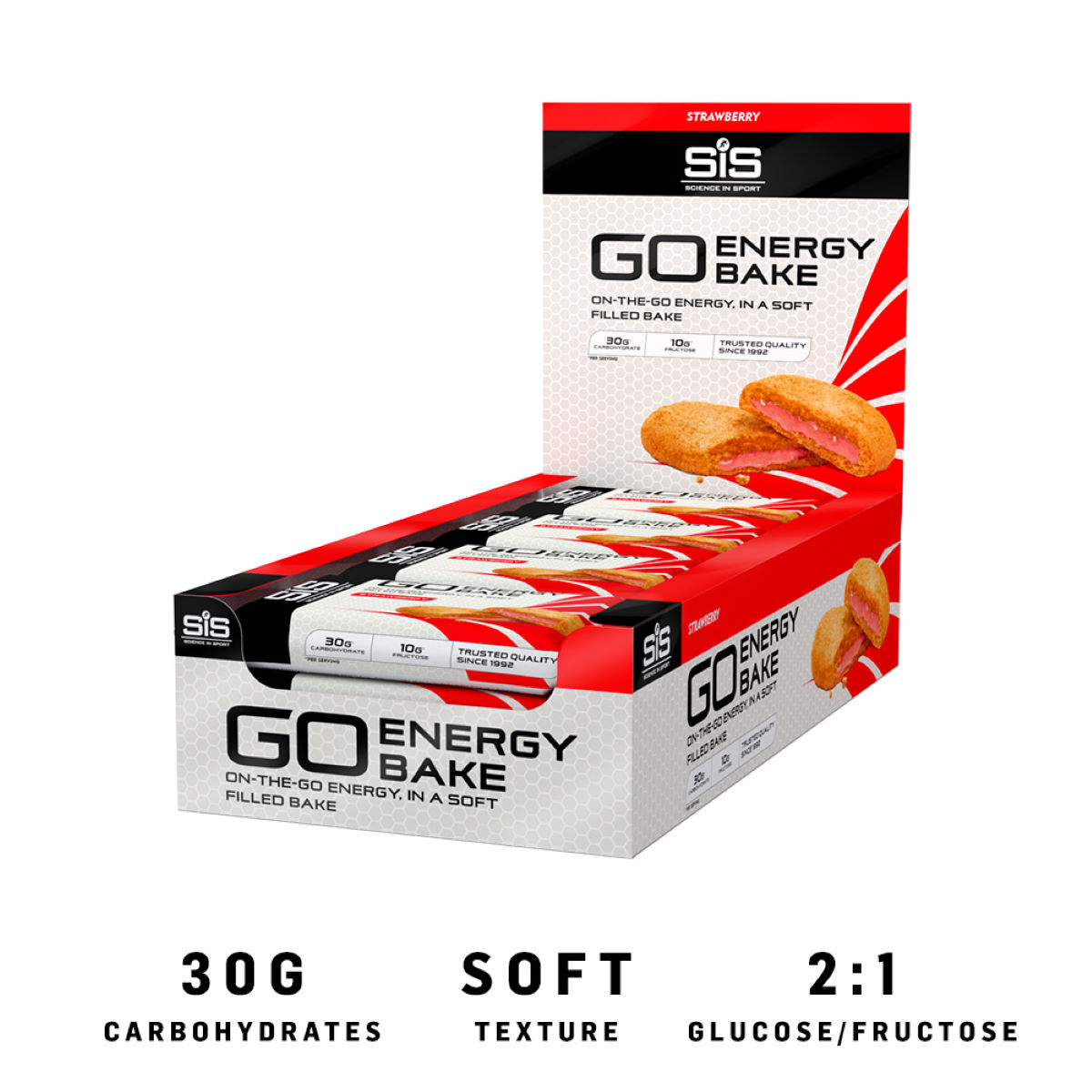 Barrita de energía Science in Sport Go Energy Bake (12 x 50 g) - Barritas