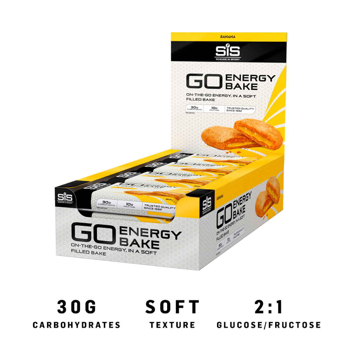 Barrita de energía Science in Sport Go Energy Bake (12 x 50 g) - Barritas