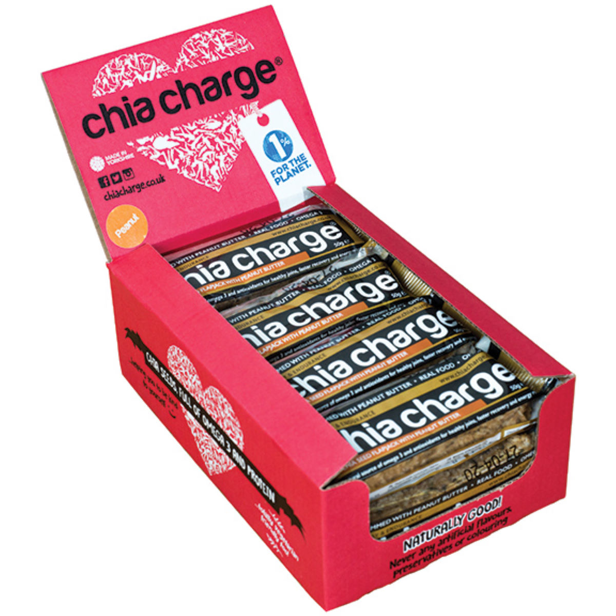 Barritas Chia Charge Flapjack (12 x 50g) - Barritas