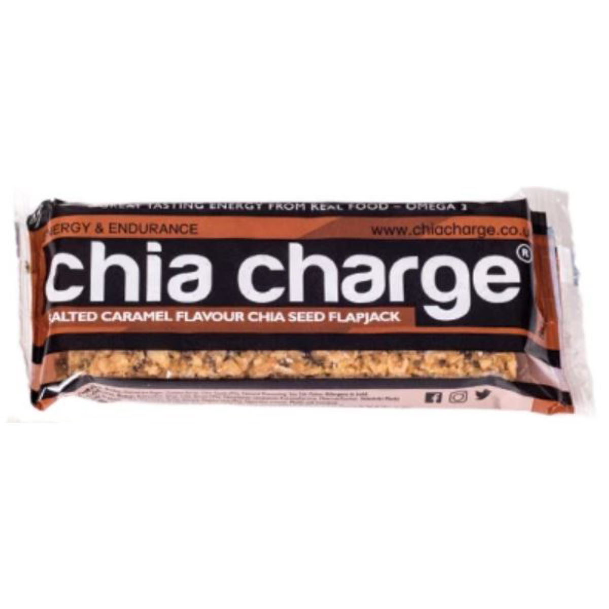 Barritas de cereales Chia Charge Flapjack (20 x 80 g) - Barritas