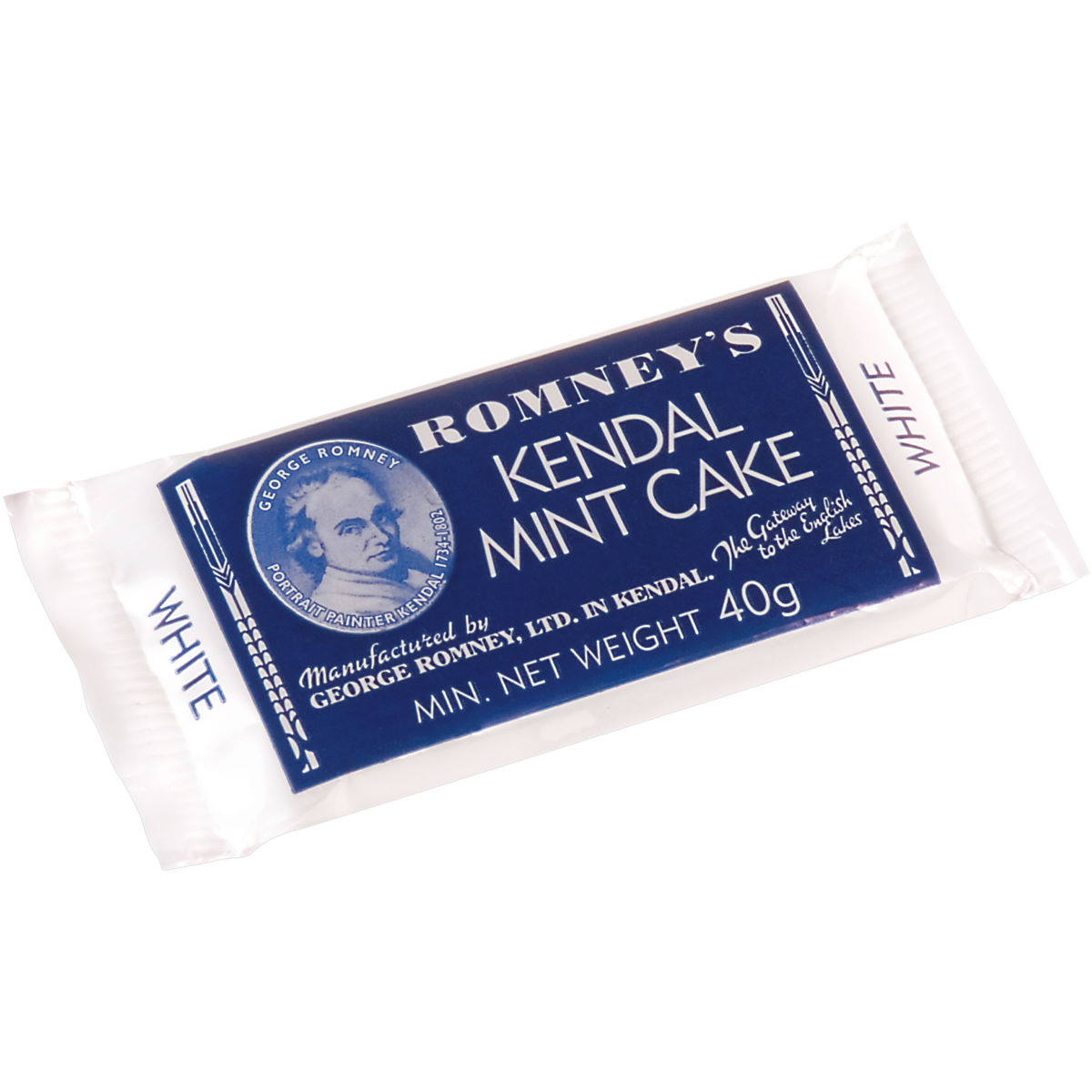 Barritas de menta Romney's Kendal Mint Cake (blanco) - Barritas