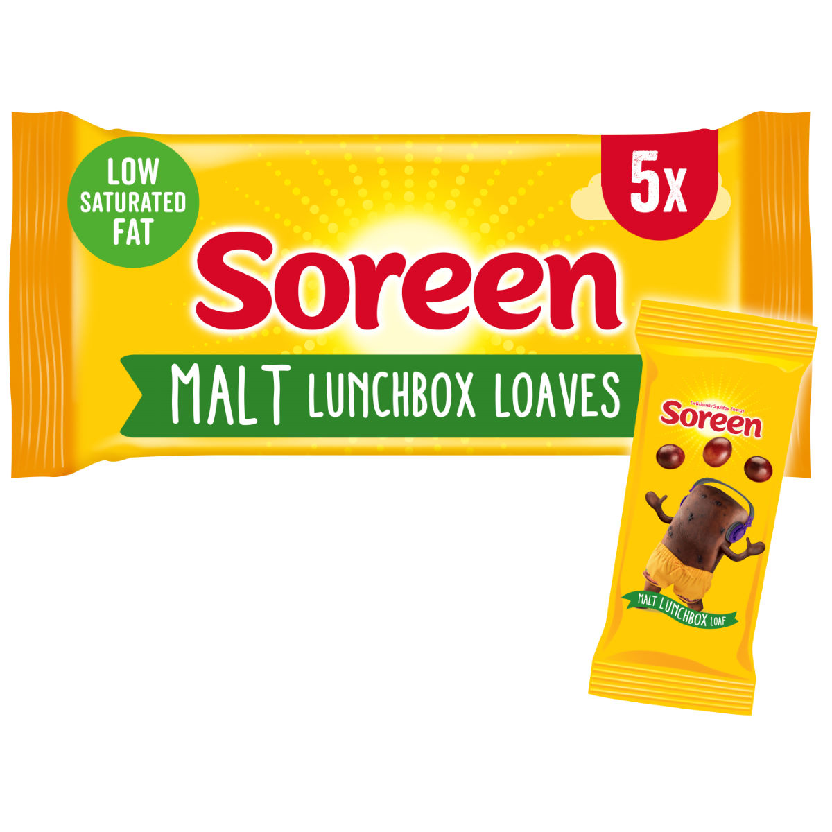 Barritas de pan dulce Soreen (5 x 30g) - Barritas