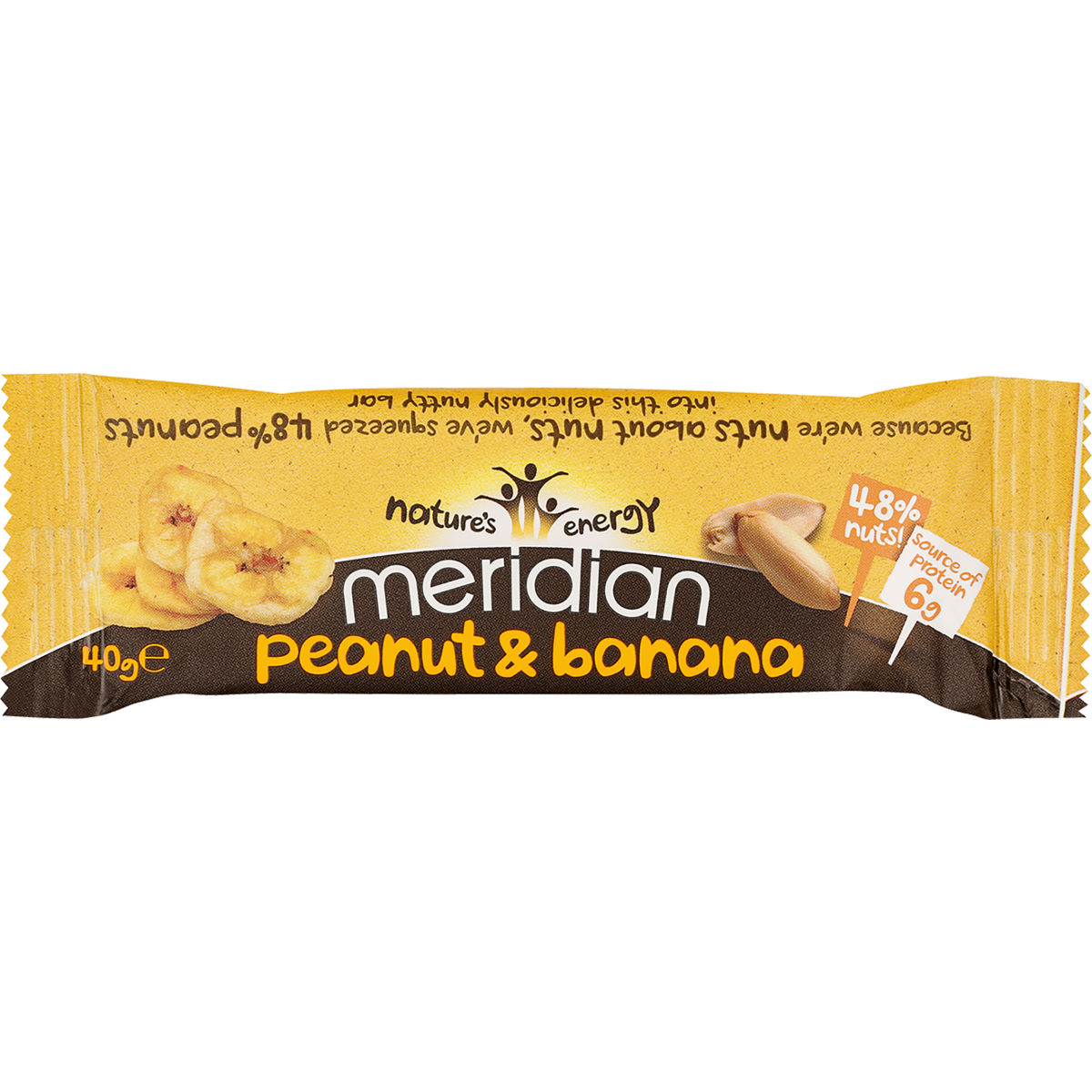 Barritas energéticas Meridian Peanut (18 x 40 g, cacahuete) - Barritas