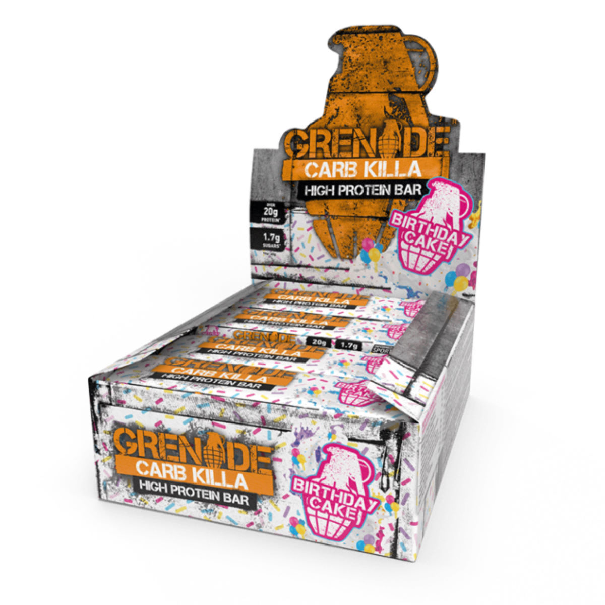 Barritas Grenade Carb Killa (12 x 60 g) - Barritas