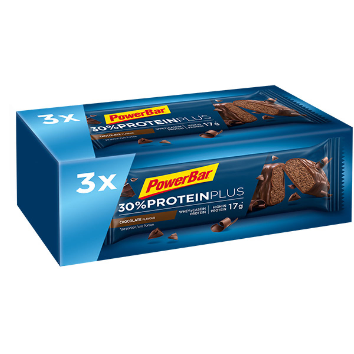 Barritas PowerBar ProteinPlus 30% (3 x 55 g, altas en proteínas) - Barritas