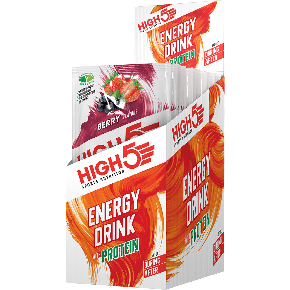 Bebida energética con proteína High5 (12 x 47 g) - Bebidas en polvo