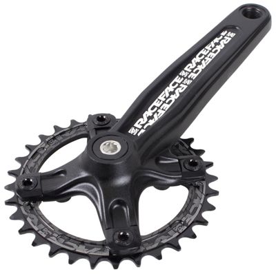 Bielas monoplato ancho estrecho de MTB Race Face Ride 10 velocidades - Negro - 104mm, Negro