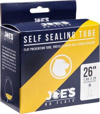 Cámara autosellable Joe's No Flats (gel amarillo) - Negro - 26, Negro