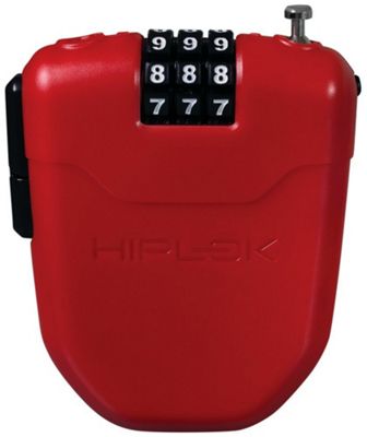 Candado con cable Hiplok FX - Rojo, Rojo