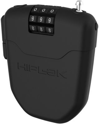 Candado de bicicleta combinado portátil Hiplok FLX - Negro, Negro