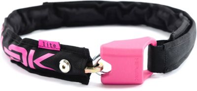 Candado de cadena portátil Hiplok LITE - Negro - Rosa - Sold Secure Bronze Rated, Negro - Rosa