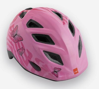 Casco infantil MET Genio 2018 - Mariposas rosas - One Size, Mariposas rosas