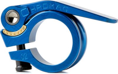 Chromag Quick Release Seatpost Clamp - Azul - 32.0mm, Azul