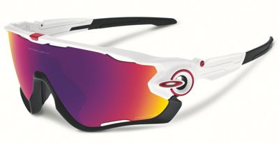 Gafas de sol de carretera Oakley Jawbreaker Prizm - Blanco pulido - Prizm Road, Blanco pulido - Prizm Road