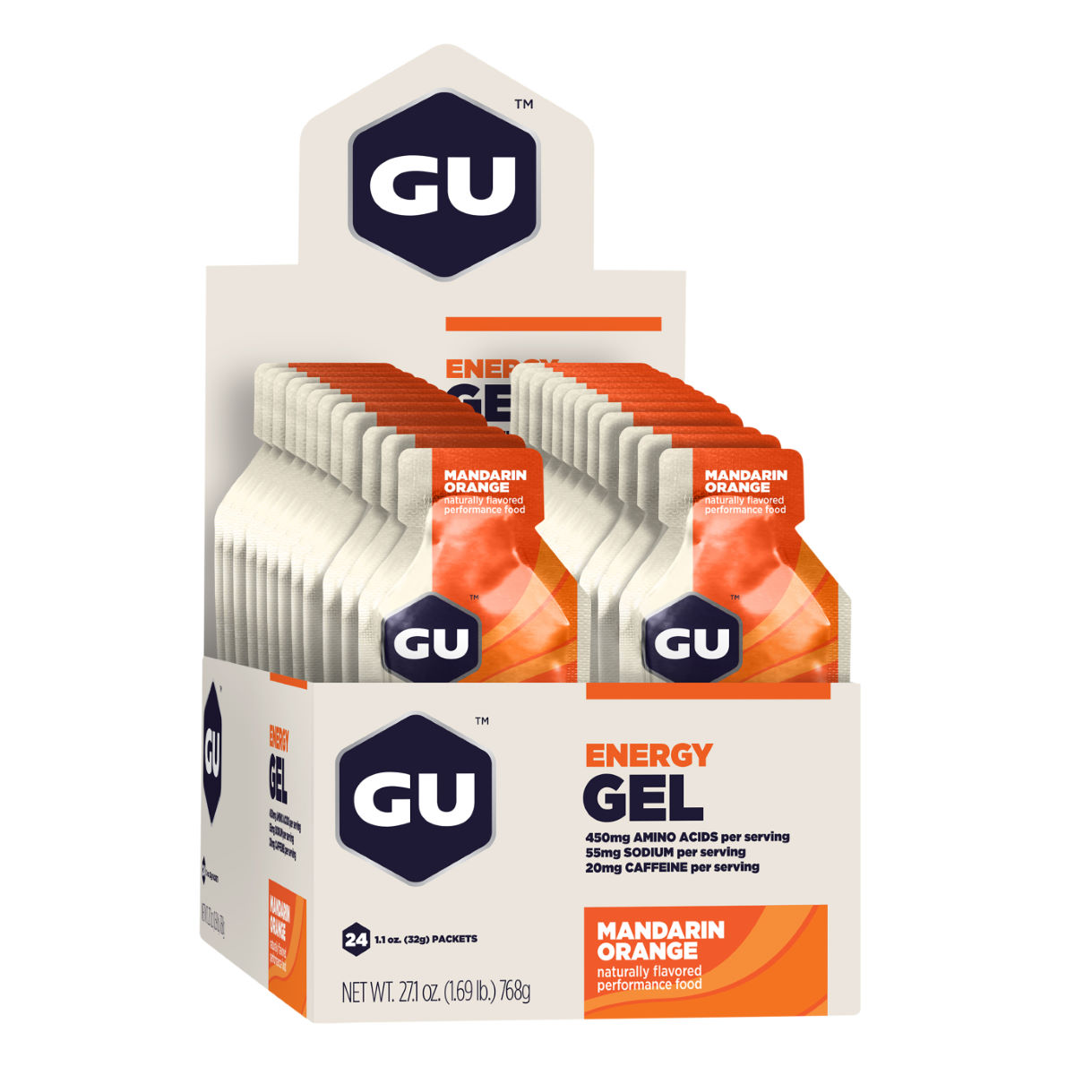 Geles energéticos con cafeína GU (24 x 32 g) - Geles