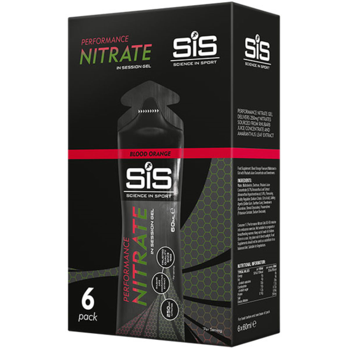 Geles Science in Sport Performance Nitrate (6 x 60 g) - Geles