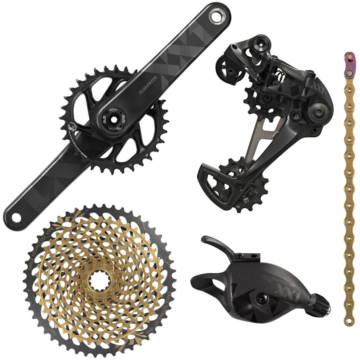 Grupo SRAM XX1 Eagle DUB (boost, 12 velocidades) - Grupos