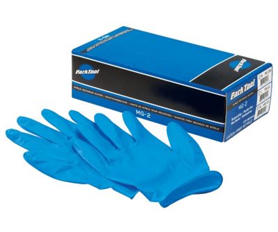 Guantes de nitrilo de mecánico Park Tool Nitrile (MG-2) - Azul - Medium, Azul