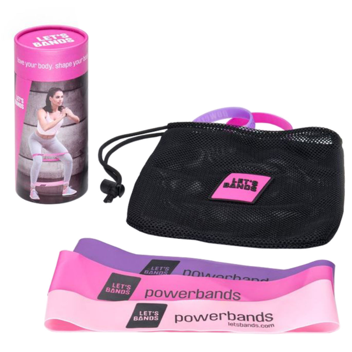 Kit de bandas elásticas Lets Bands Powerband Set Lady - Bandas de resistencia