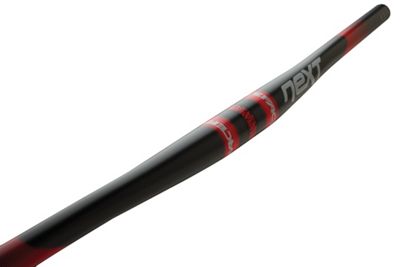 Manillar plano y ancho de carbono Race Face Next - Negro - Rojo - 31.8mm, Negro - Rojo