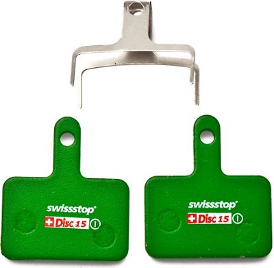 Pastillas orgánicas para freno de disco SwissStop - Green 15 - D15 - Shim M5, T6, M3, Green 15