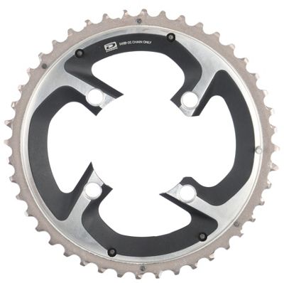 Plato doble Shimano XTR FCM985 10 velocidades - Plata - 4-Bolt, Plata