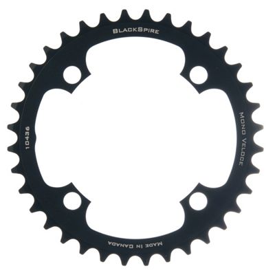 Plato Single Speed Blackspire Mono Veloce - Negro - 4-Bolt, Negro