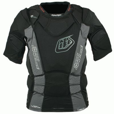 Protector corporal juvenil Troy Lee Designs UPS 7850 HW (manga corta) - Negro, Negro