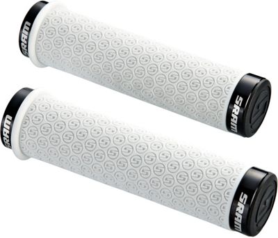 Puños de descenso de silicona con bloqueo SRAM - Blanco - 139mm, Blanco