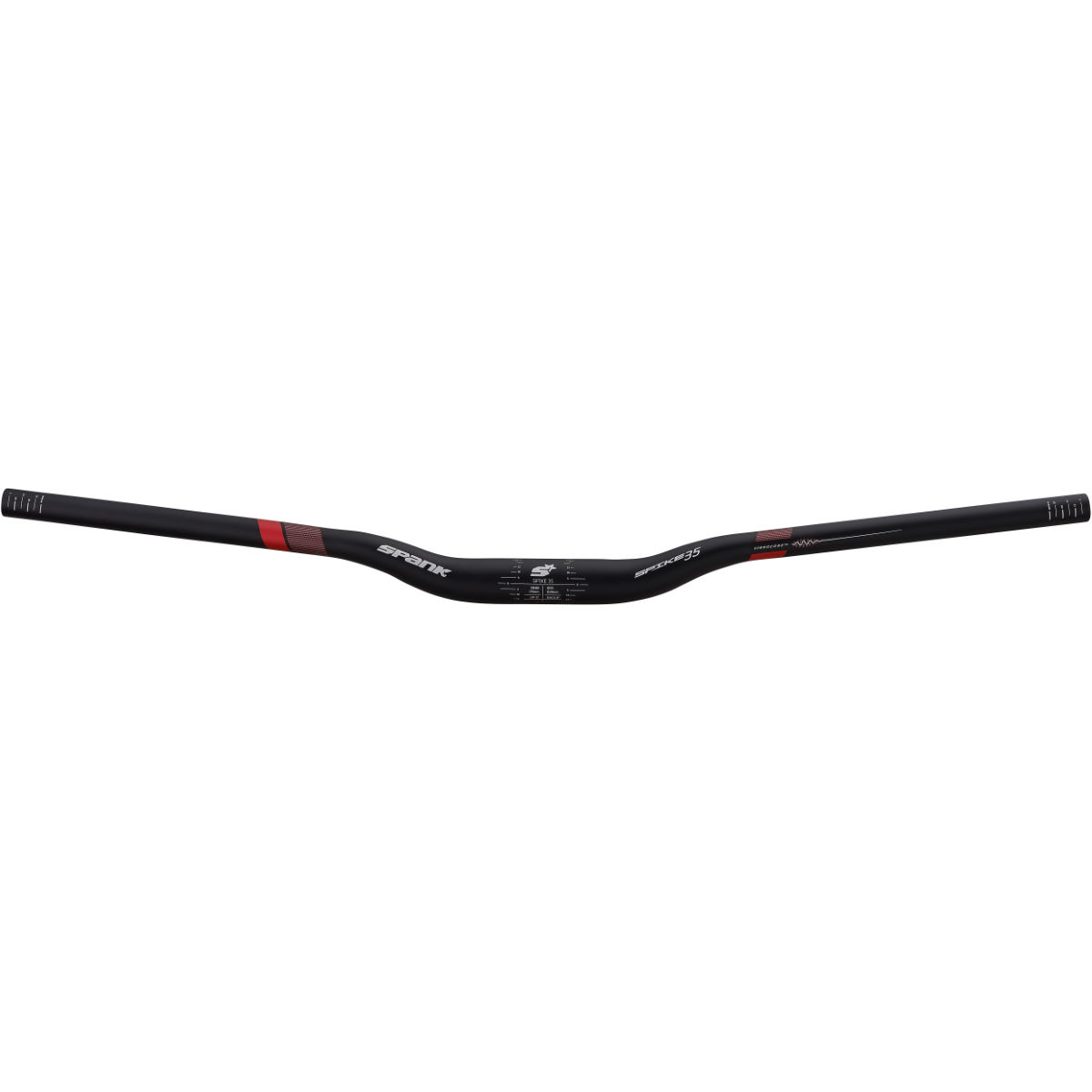 Manillar Spank Spike 35 Vibrocore (negro/rojo, 25 grados) - Manillares de doble altura