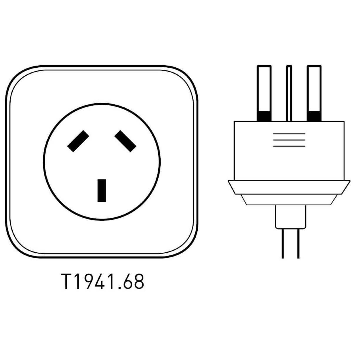 Cable de alimentación Tacx Power (Japón, Australia y Nueva Zelanda) - Cables de alimentación