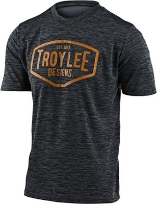 Troy Lee Designs Flowline Station Jersey  - Heather Black-Yellow, Heather Black-Yellow