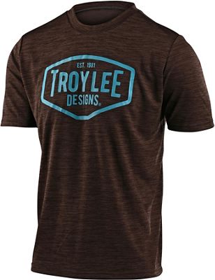 Troy Lee Designs Flowline Station Jersey  - Heather Dark Moka-Blue, Heather Dark Moka-Blue