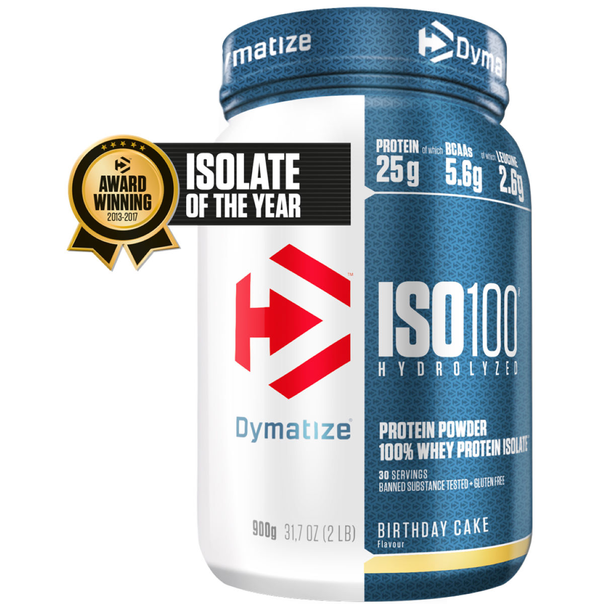 Bebida de proteínas en polvo Dymatize Iso 100 (900 g) - Bebidas en polvo