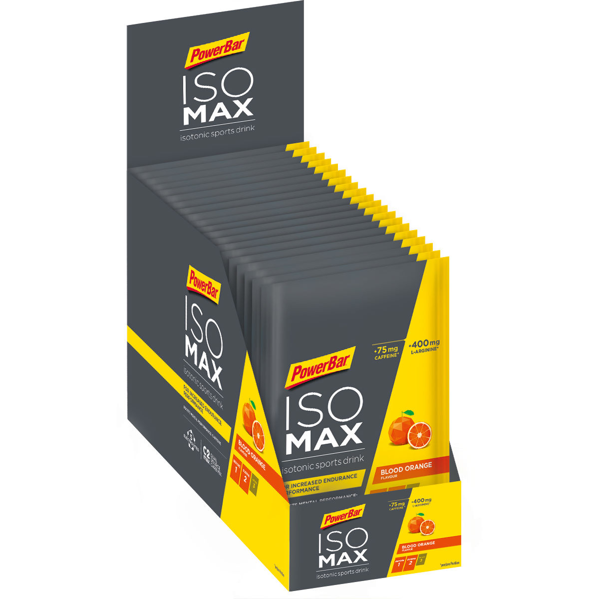 Bebida energética PowerBar Isomax (20 sobres x 50 g) - Bebidas en polvo