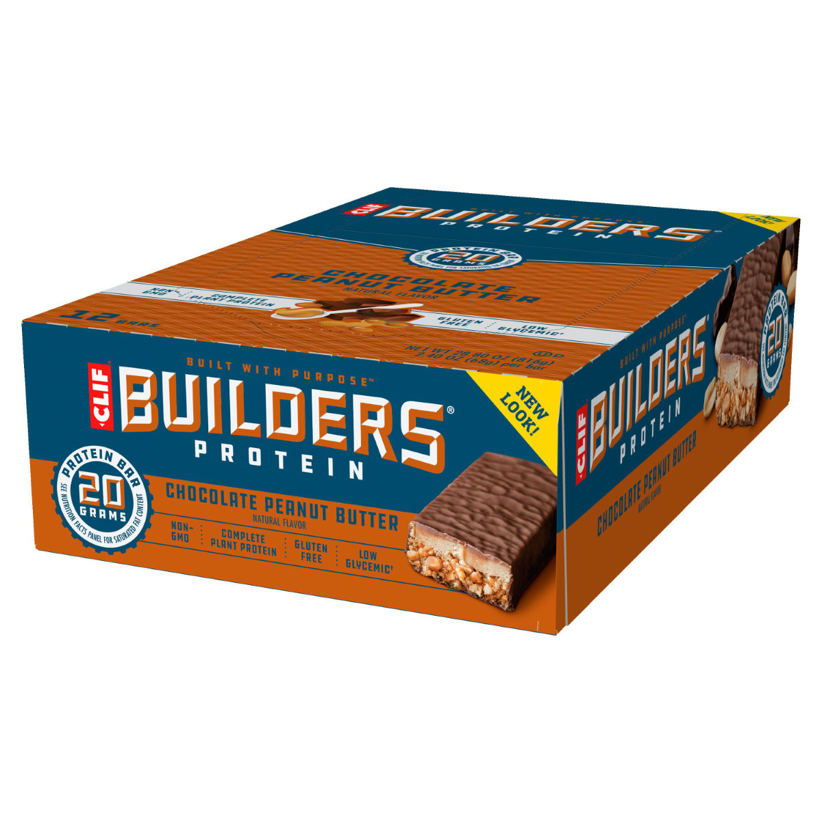 Caja de 12 barritas energéticas de 68 g Clif Bar - Builders - Barritas