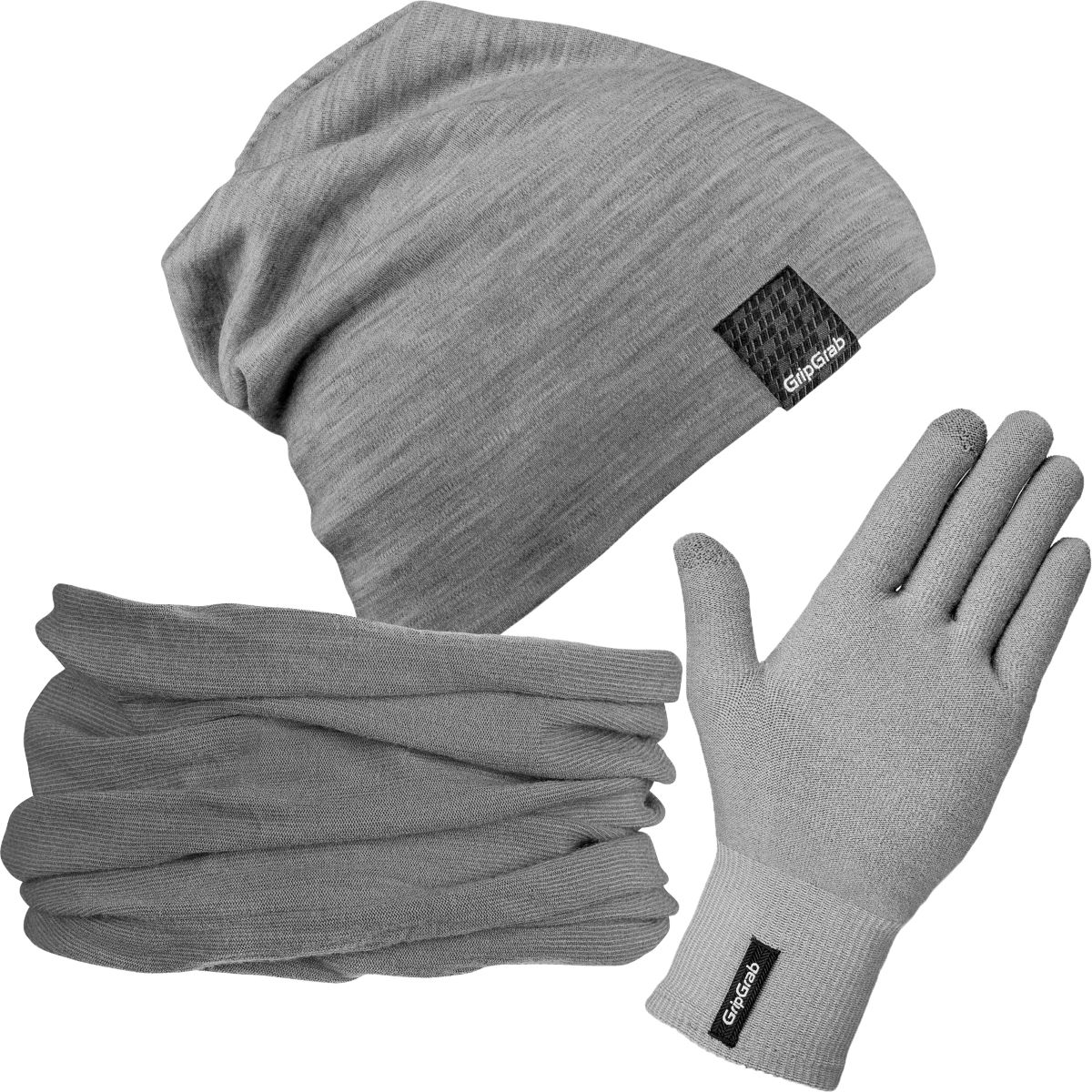 Gorro, braga de cuello y guantes de running GripGrab Merino - Guantes