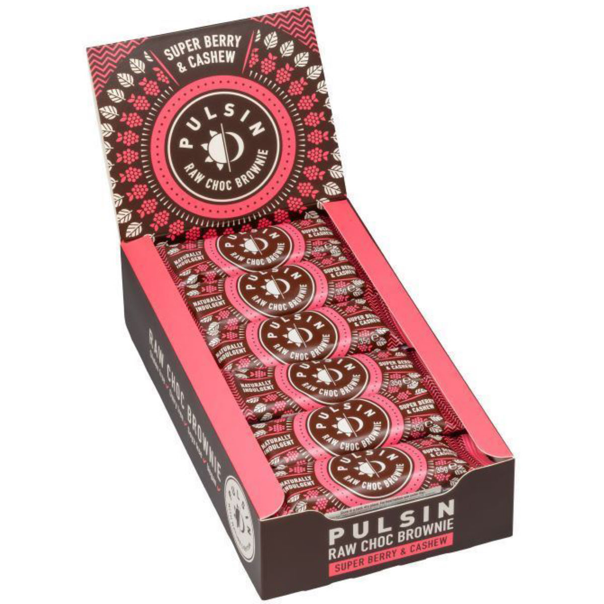 Pulsin Brownie Energy Bar (18 x 35g) - Barritas