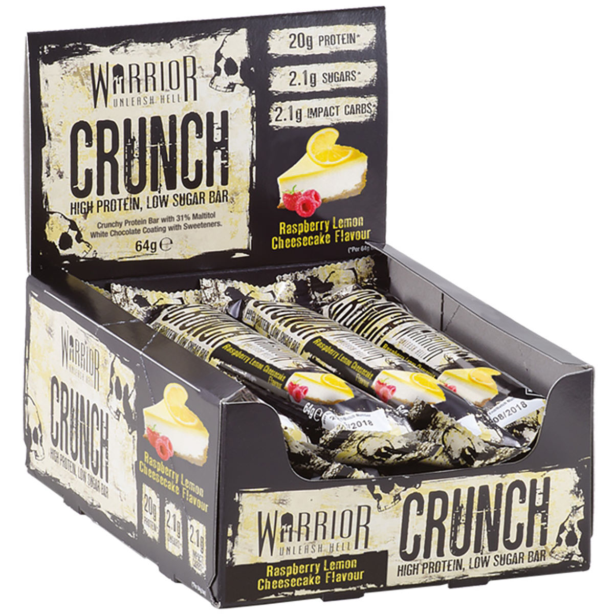 Warrior Crunch Protein Bars (12 x 64g) - Barritas